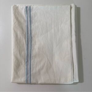 1 pc Restoration Hardware Italian Hotel Pillowcase White Blue 32”x20”